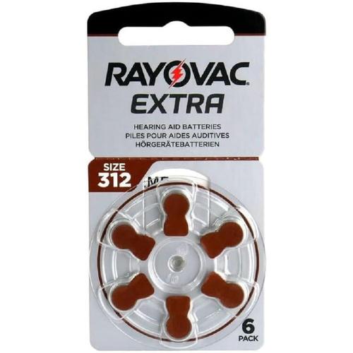 RAYOVAC Blister de 6 piles Extra Advanced PR41/312 1,45V