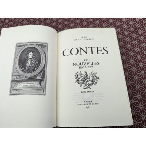 Jean De La Fontaine. Contes Et Nouvelles En Vers. Complet En 2 Volumes. Tirage Spécial Exemplaire De Tête (Justifié Au Début Du Tome I). Jean De Bonnot 1982
