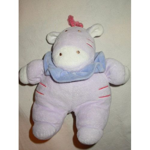 Doudou Hochet Tex - Une Vache  Mauve