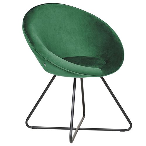 Chaise De Salle À Manger Floby Ii Velours Vert Émeraude