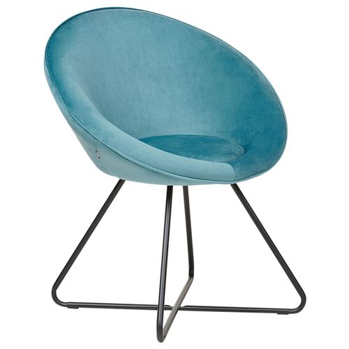 Chaise De Salle À Manger Floby Ii Velours Bleu Clair