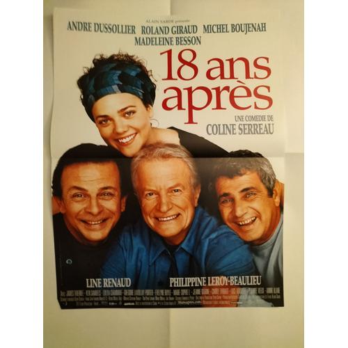 18 Ans Apres (Dix Huit) - Affiche De Cinéma Originale - Film De Coline Serreau, Avec Madeleine Besson, Roland Giraud, Michel Boujenah, Philippine Leroy-Beaulieu, Line Renaud - Poster - Année 2003