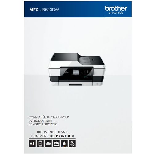 Imprimante A3 Couleur Brother MFC-J6520DW - Recto/Verso - Multifonction Wifi/Fax