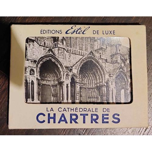 Pochette De 10 Cartes Postales-Mini Vues Anciennes De La Cathedrale De Chartres