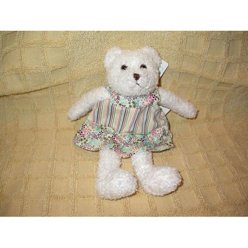 Doudou  Ours Oursonne Avec Robe  Obaibi  Okaidi