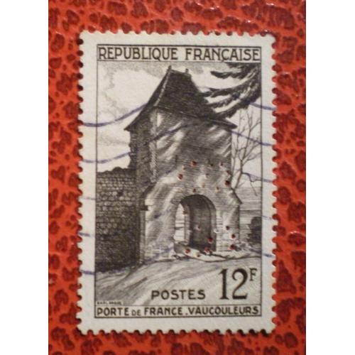 Timbre Oblitéré Perforé S.S - France - Porte De France À Vaucouleurs - Y&t N° 921