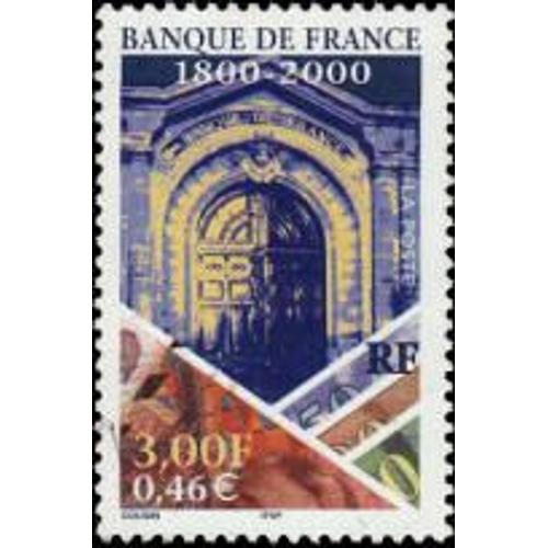 Bicentenaire De La Banque De France À Paris Année 2000 N° 3299 Yvert Et Tellier Luxe