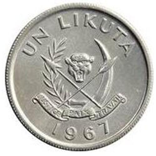 Pièce 1 Likuta Congo - 1967