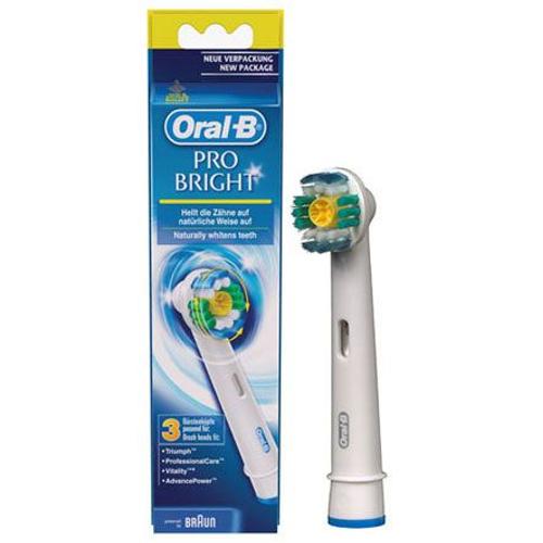 Jeu 3 Brosses Oral-B 3d White Eb18-3 Braun 