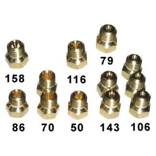 KIT INJECTEURS GAZ NATUREL ET BUTANE TABLE DE CUISSON INDESIT