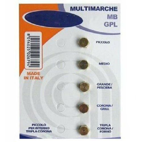 JEU INJECTEURS UNIVERSELS BUTANE/PROPANE 5 MB