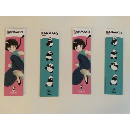 Quatre Marque Pages Ranma 1/2 Rumiko Takahashi