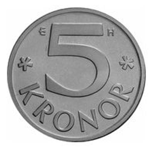 Pièce 5 Kronor Suède - 1988