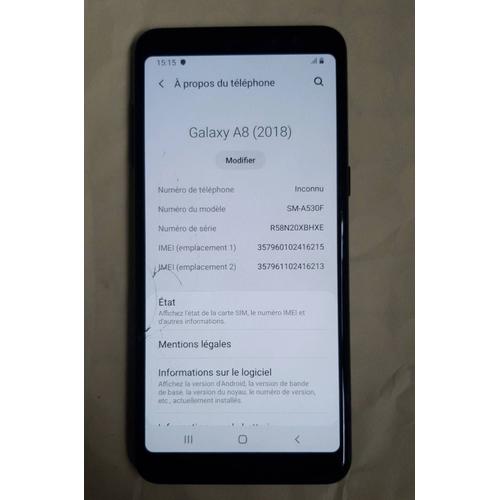 Samsung Galaxy A8 (2018) 32 Go Double SIM Noir