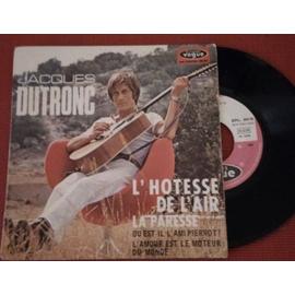 RARE Livre Disque Vinyle 45T - Jacques DUTRONC – La voiture du