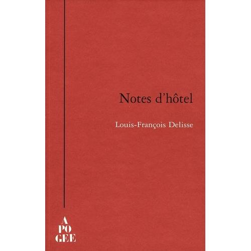 Notes D'hôtel