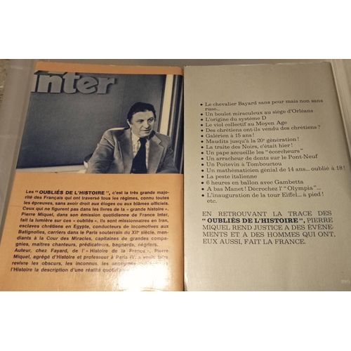 Pierre Miquel Les Oubliés De L'histoire Tomes 1 & 2 Édition 1978