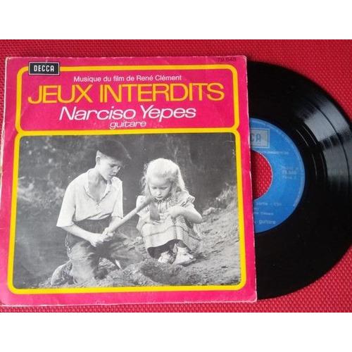 45 Tours Musique Du Film "Jeux Interdits" Narciso Yepes