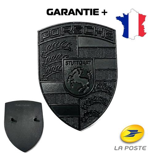 Insigne Badge Logo Porsche Noir