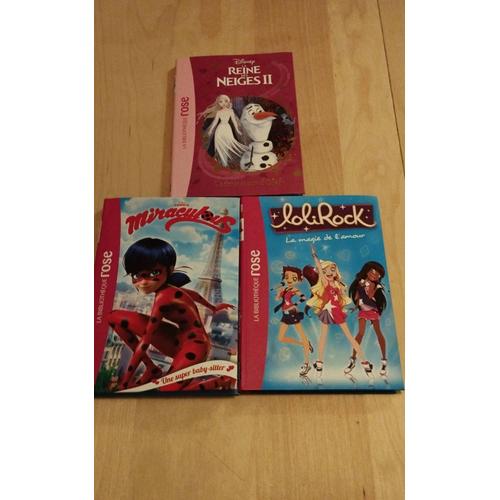 Lot De Livres Bibliothèque Rose- La Reine Des Neiges - Miraculous - Loliirock