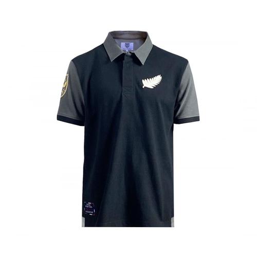 Polo Rugby All Blacks Retro Noir 1983 - Taille 3xl