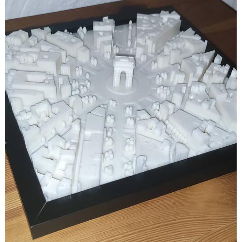 Paris ?? Arc de Triomphe - Place de l'Étoile 3D Map