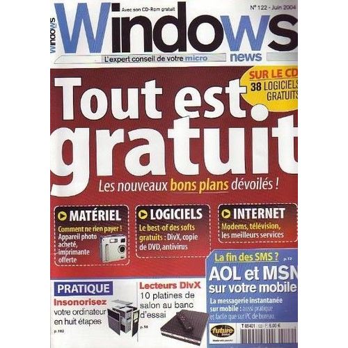 Windows News N° 122 : Tout Est Gratuit