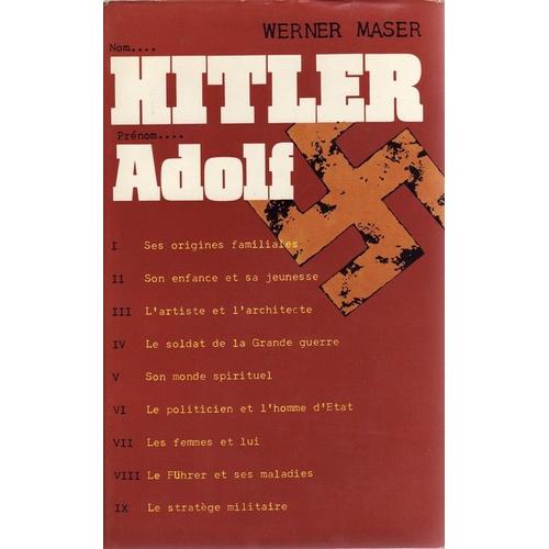 Nom Hitler, Prenom Adolf Plon 1973