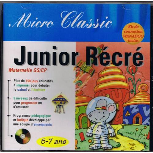 Junior Rècrè - Ensemble Complet - 1 Utilisateur - Pc - Cd - Win - Français