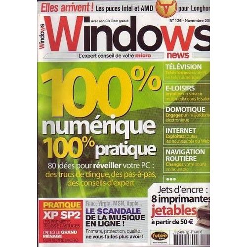 Windows News - Novembre 2004 N° 126 : Optimiser Le Sp2