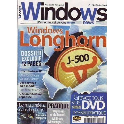 Windows News N° 129 : Windows Longhon