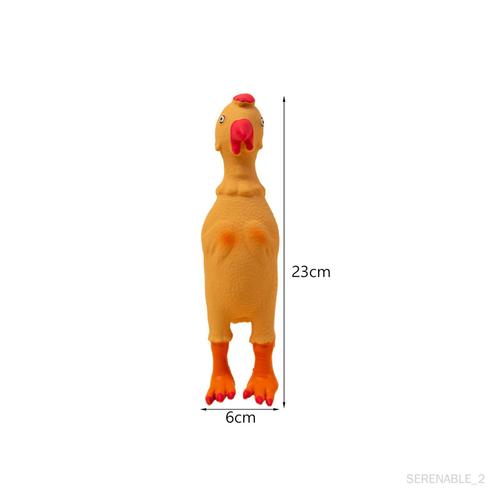 Poulet À Presser En Caoutchouc, Jouet Interactif Pour Enfants Et Adultes, Jouet À Mâcher Pour Chien, Nouveauté, Jouet Amusant Et Hurlant