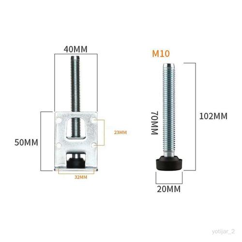 Niveleur De Pieds De Table En Acier, 4 Pièces, Pieds De Canapé Pour Canapé, 100mm