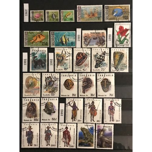 Lot De 85 Timbres Oblitérés Tanzanie 1967 / 1995