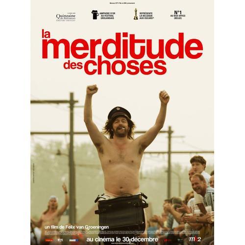 Affiche De Cinéma " La Merditude Des Choses (De Helaasheid Der Dingen) " - Format 40x60 Cm -De Felix Van Groeningen Avec Johan Heldenbergh, Koen De Graeve, Wouter Hendrickx, Gilda De Bal- 2009