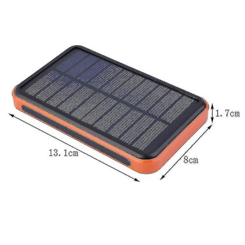 Banque D'¿¿Nergie Solaire Portable ¿¿Tanche De Grande Capacit¿¿ Double Chargeur Solaire Usb # D822344