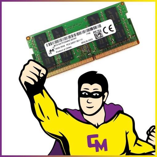 16Go RAM PC4-21333 DDR4 Micron MTA16ATF2G64HZ-2G6E1 01AG842 SODIMM ...