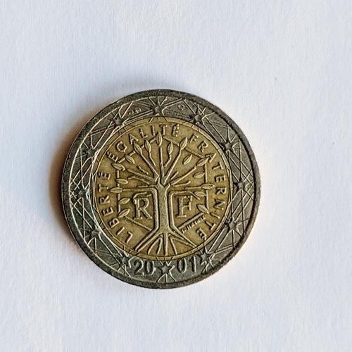 Pièce 2 Euro Rare France 2001 Arbre De Vie