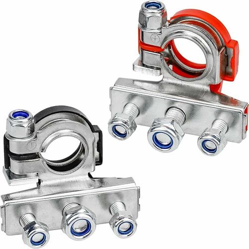 Pour Une Perceuselot De 2 Connecteur De Borne De Batterie, Cosse Batterie Loisirs Connecteur Positif Négatif 6v 12v Pour Voiture Camion Caravane - Noir Et Rouge