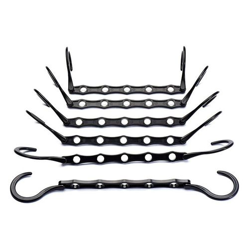 TRIOM DAY Pack de 10 Cintres Magiques Penderie Cintre Organisateur Rangement pour Vêtements Placard Gain de Place Noir 38cm