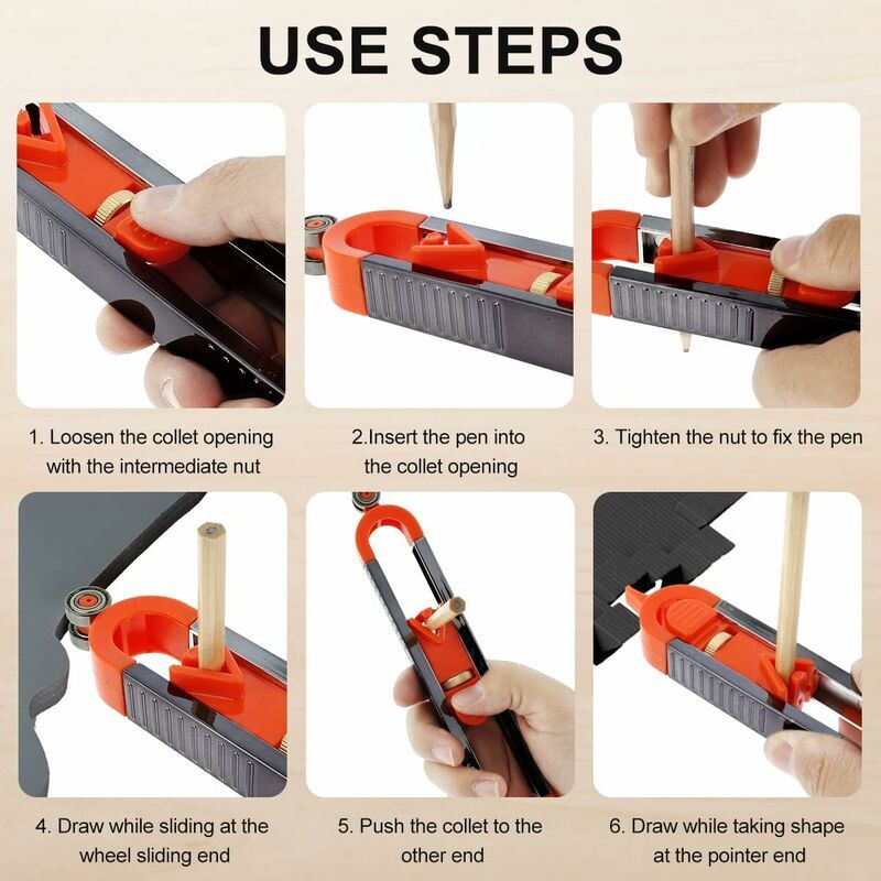 Jauge de Contour Rg avec Serrure, Rg de Traage de Profil ... - 5