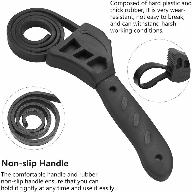 Clef  Sangle En Caoutchouc 500mm Cl  Sangle Desserrage Fi... - 3
