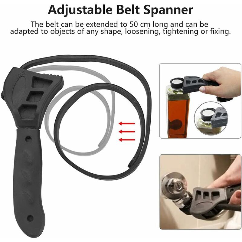 Clef  Sangle En Caoutchouc 500mm Cl  Sangle Desserrage Fi... - 4