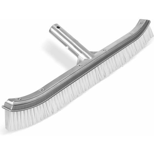 Brosse Piscine 46cm Balai Piscine Nettoyant Piscine Brosse de Piscine Aluminium avec EZ Clips & Strong Soies pour Steps Tiles Planchers Murs