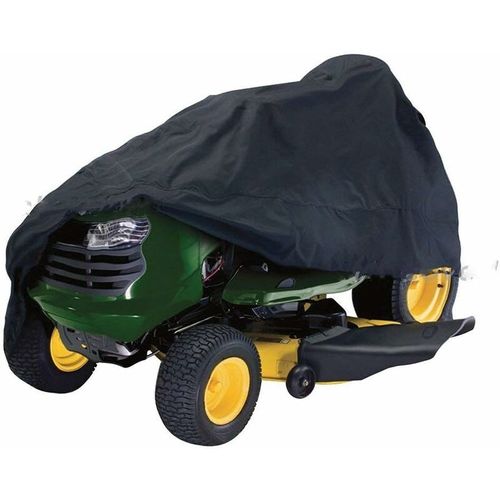 Housse de tondeuse à gazon, housse de tracteur de pelouse robuste en tissu Oxford anti-poussière 210D imperméable et résistant aux UV pour jardin extérieur M Voir l'image