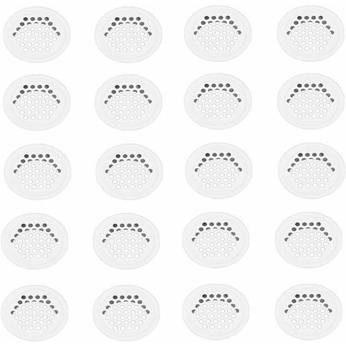 -Grille Aerartion 20 Pices Grille Ventilation 35mm Grille Aeration Grille de Ventilation Grille D'aration Trou Inox Blanc Ronde Grille Ventilation pour Cuisine Armoire Meubles