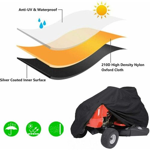 Housse imperméable pour tondeuse autoportée - Housse de protection pour tracteur de jardin,L(182111116CM)
