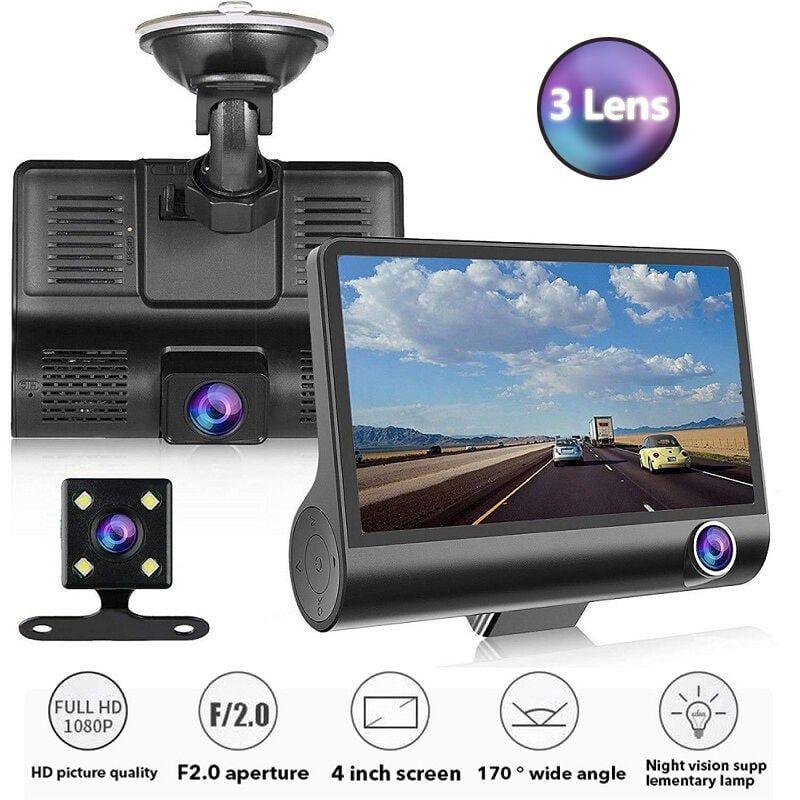 Generic DVR Dashcam 1080P Dash Cam pour voiture Caméra à 3 objectifs pour  véhicule à prix pas cher