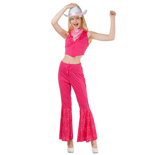 Déguisement Complet Cowboy Rose Sexy Femme - Taille: Small