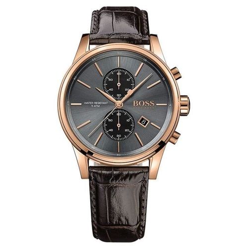 Montre Hommes Chronographe Quartz Avec Bracelet En Cuir - Hugo Boss - 1513281 - Marron - Mixte